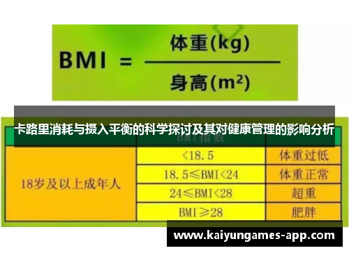 卡路里消耗与摄入平衡的科学探讨及其对健康管理的影响分析
